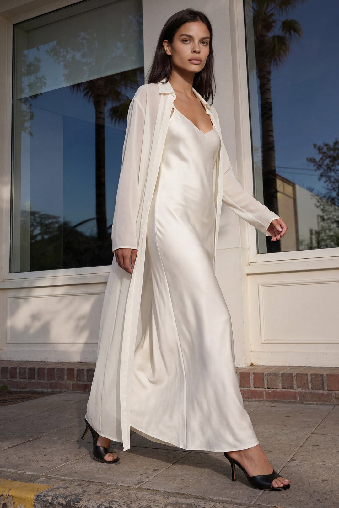 Silk Chiffon Blouse Maxi