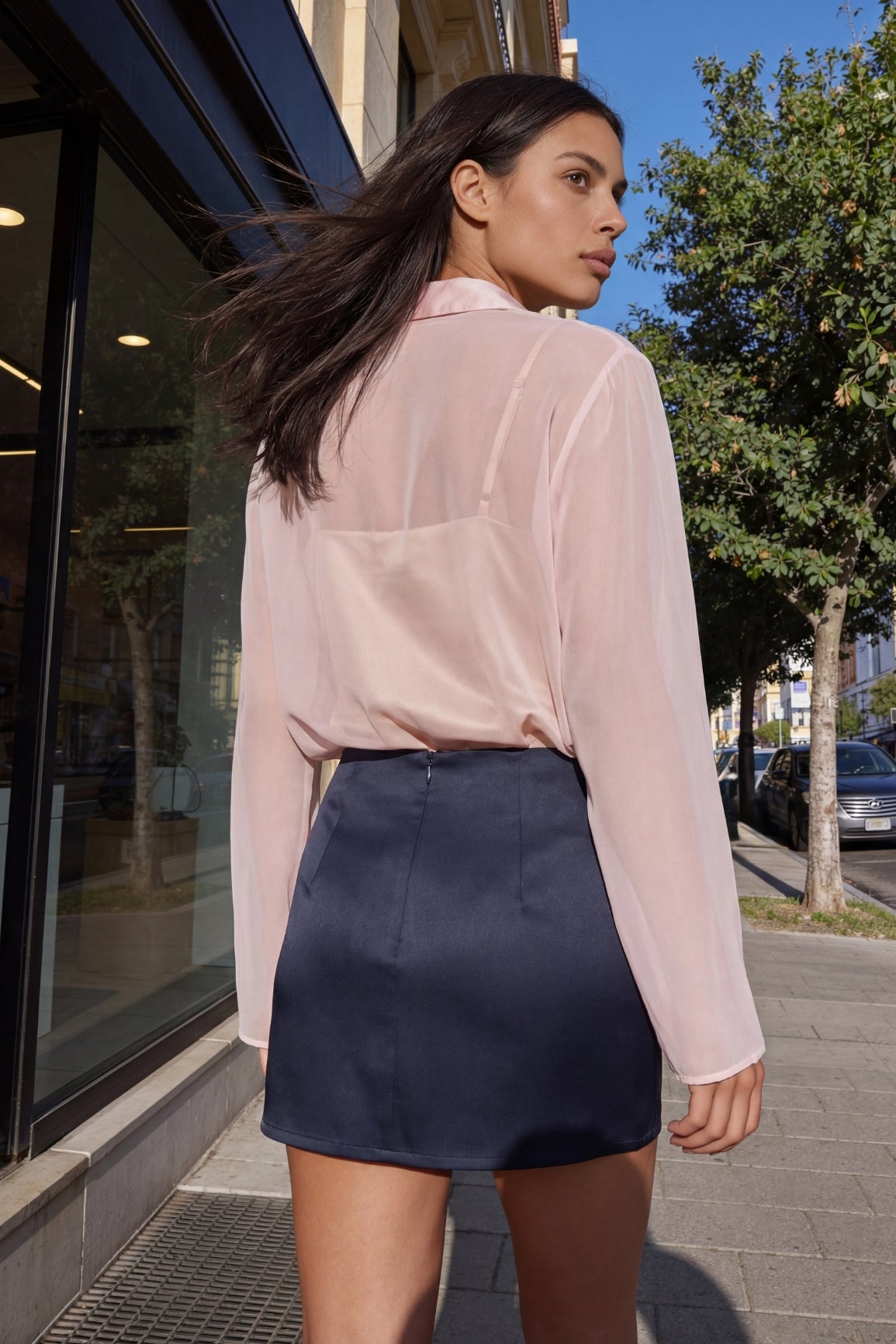 Silk Skirt Mini
