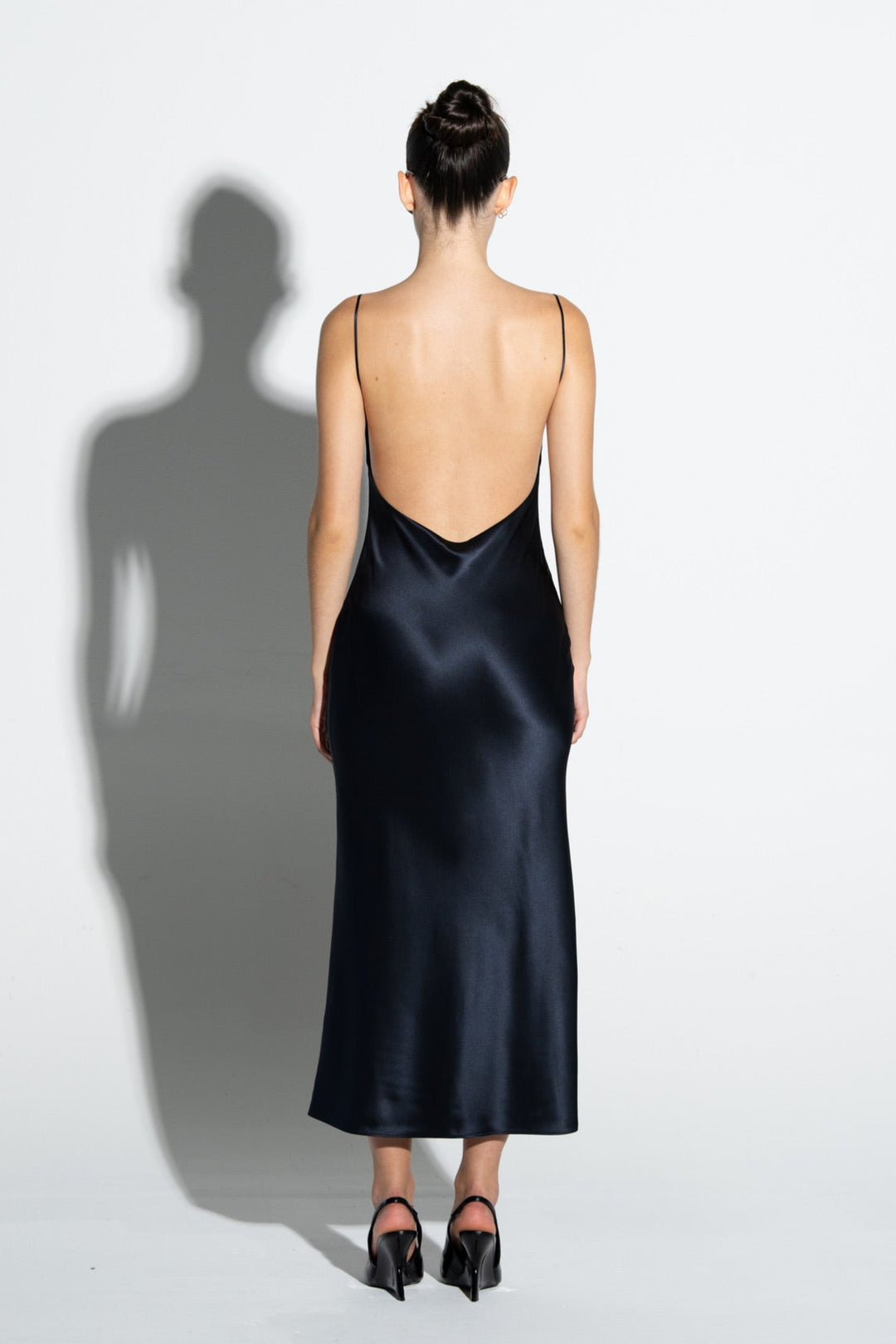 Silk Open-Back Dress