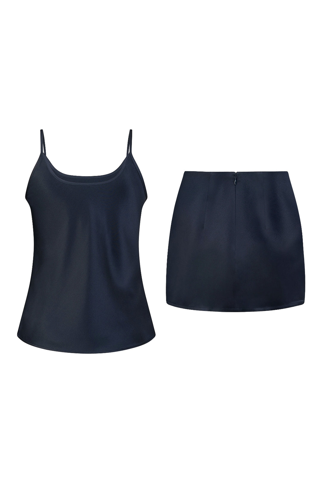 Silk Skirt Set Mini Midnight