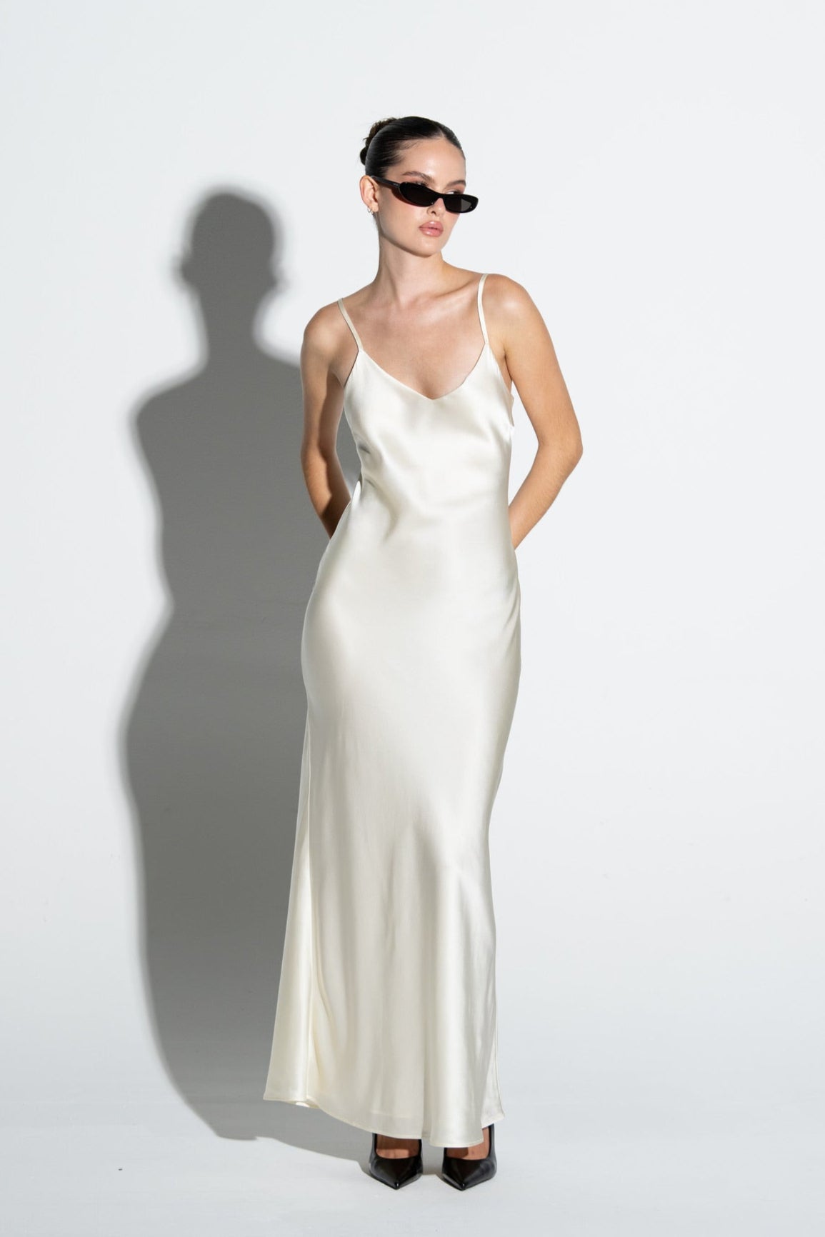 Silk Slip Dress Long