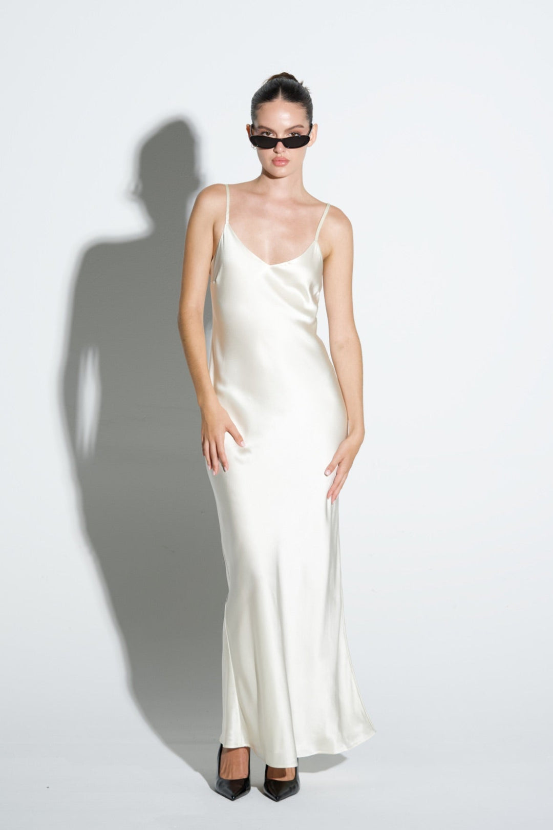 Silk Slip Dress Long