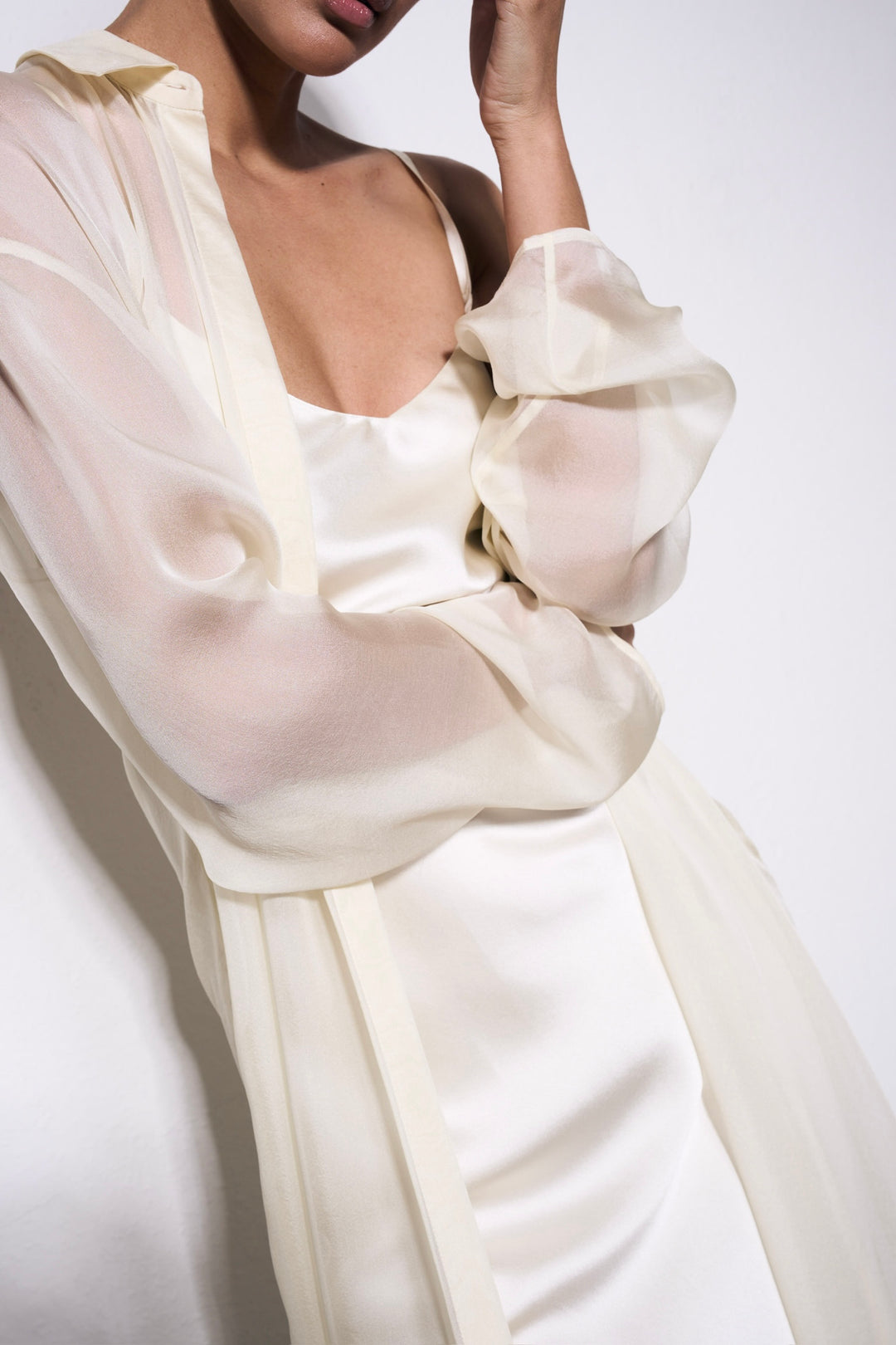 Silk Chiffon Blouse Maxi