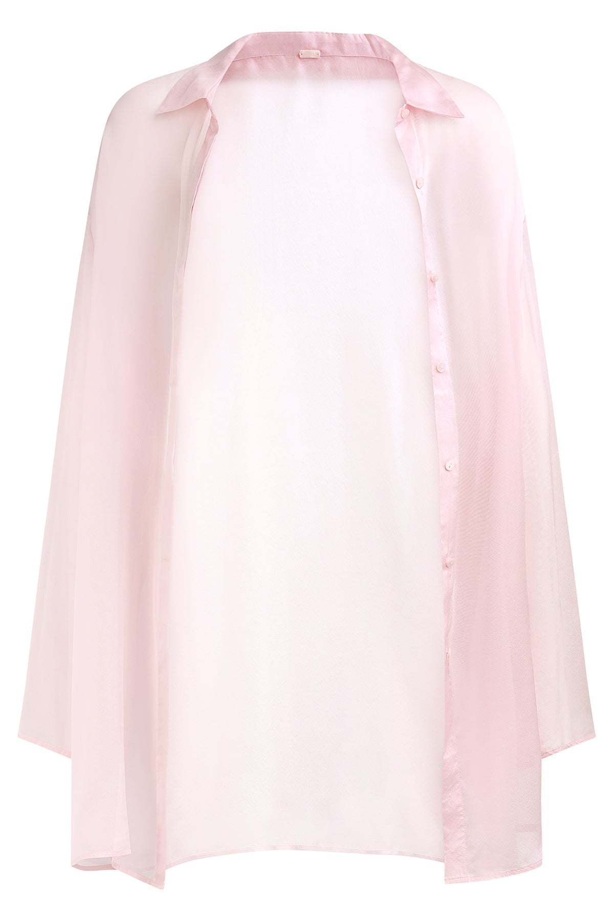 Silk Chiffon Blouse Short