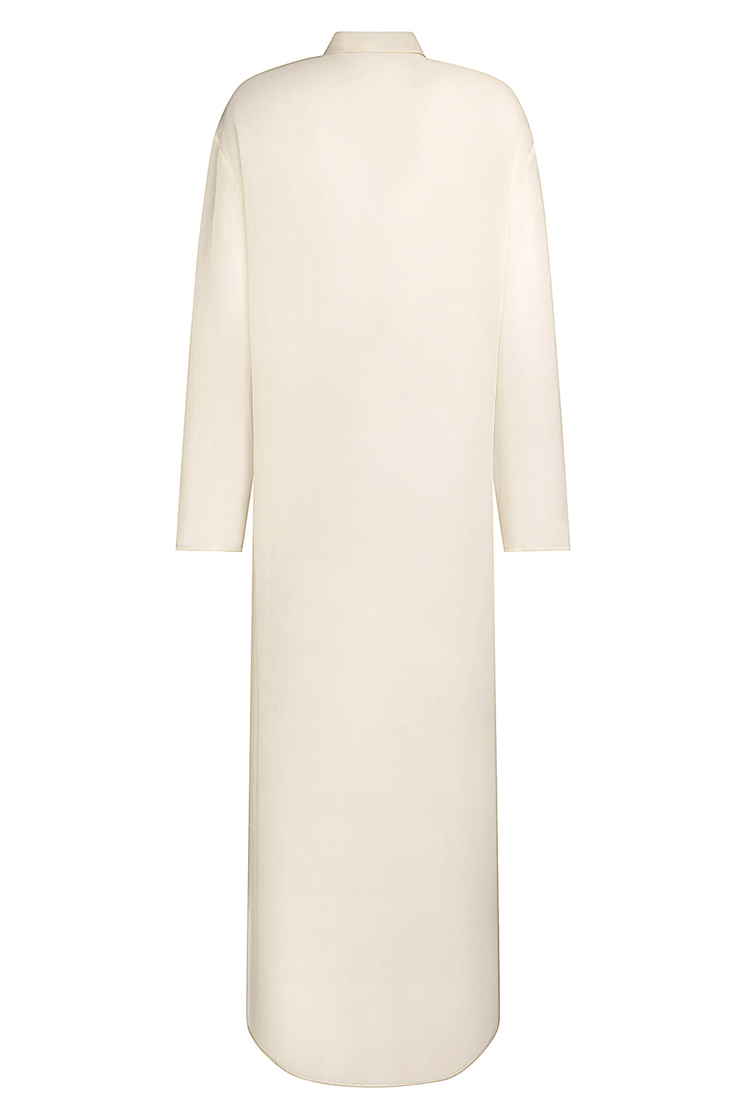 Ivory Silk Chiffon Blouse Maxi