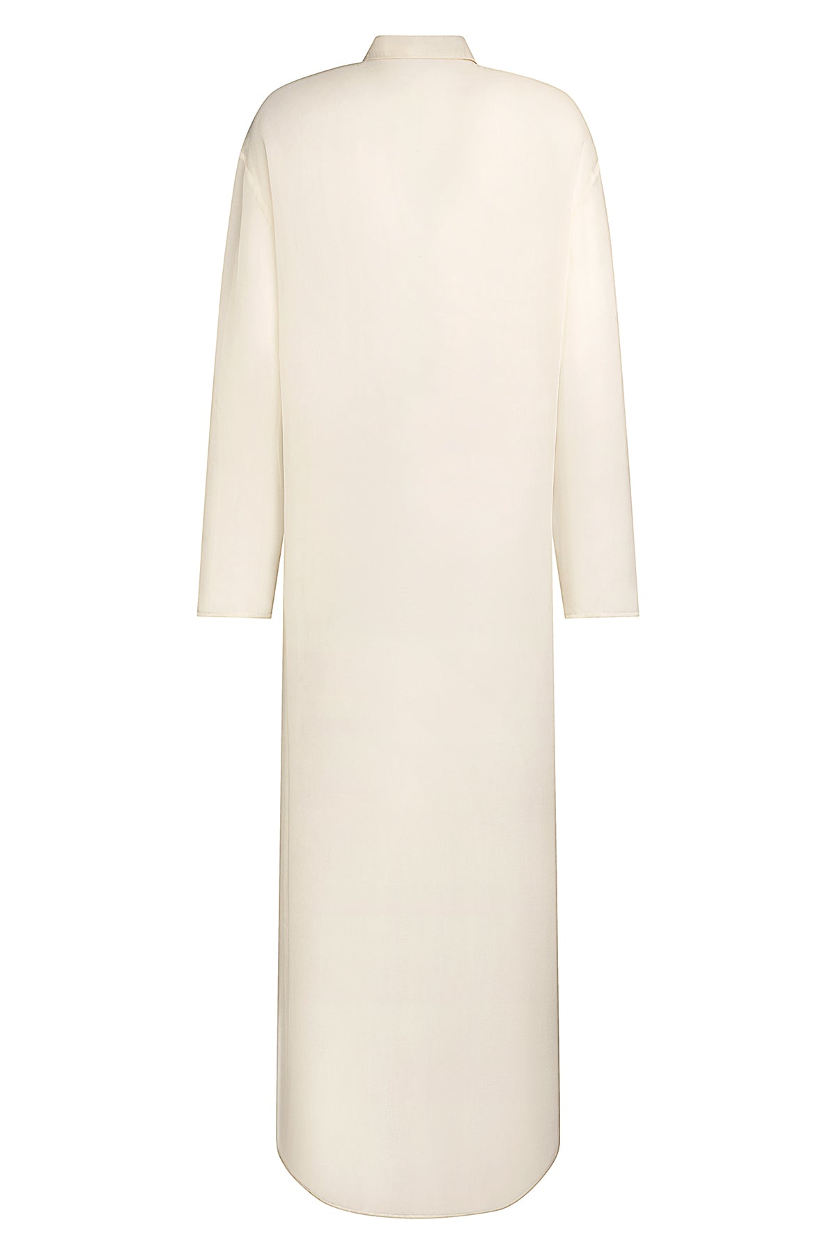 Ivory Silk Chiffon Blouse Maxi