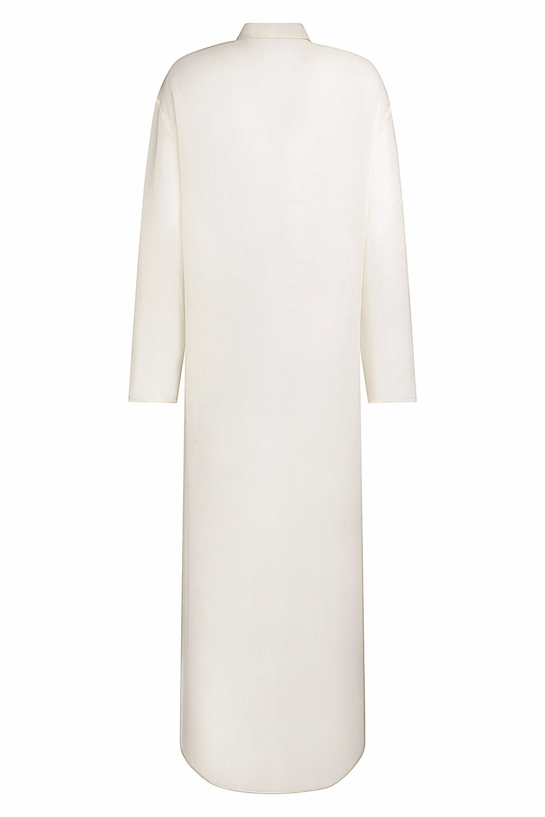 Ivory Silk Chiffon Blouse Maxi