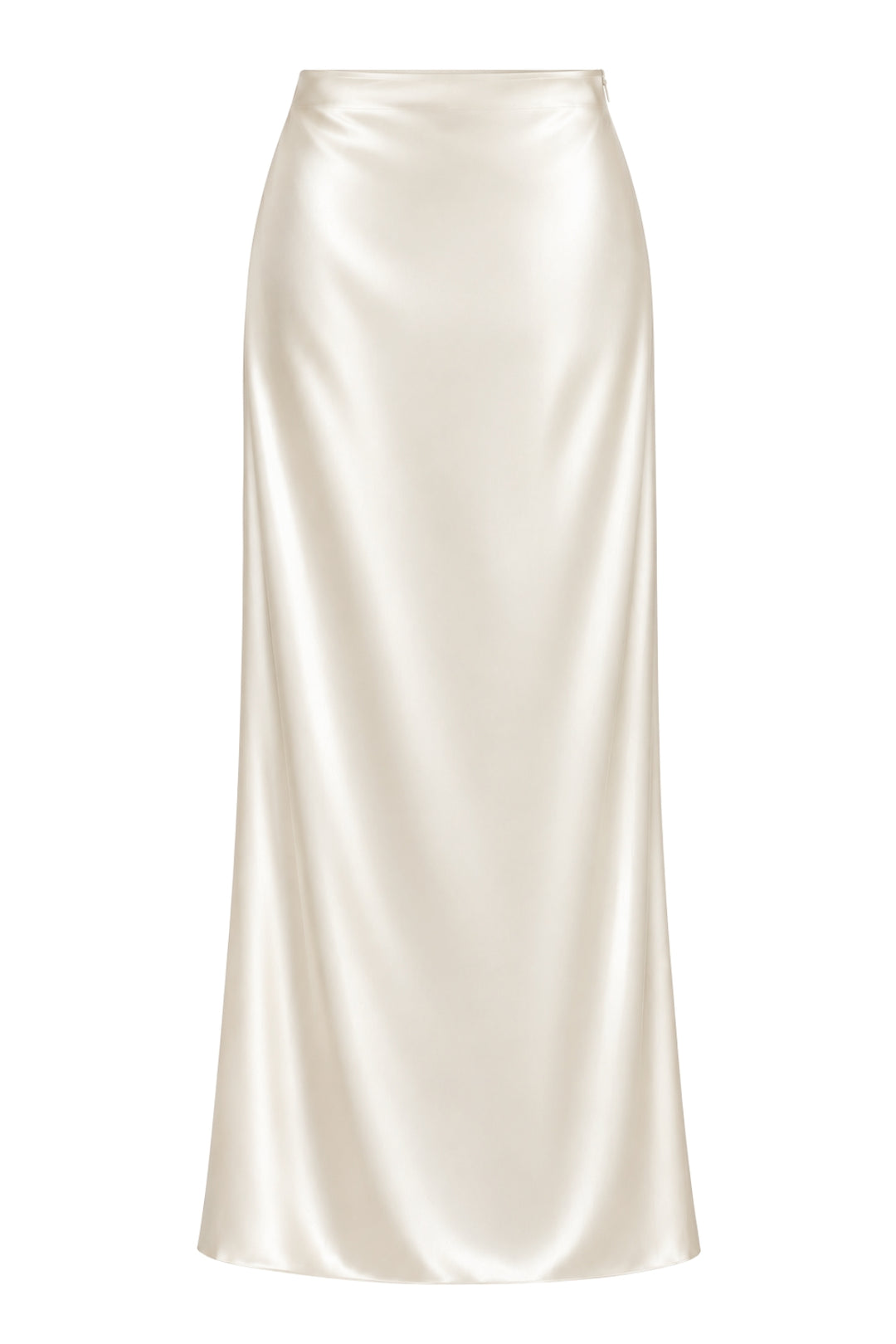 Ivory Silk Skirt Maxi