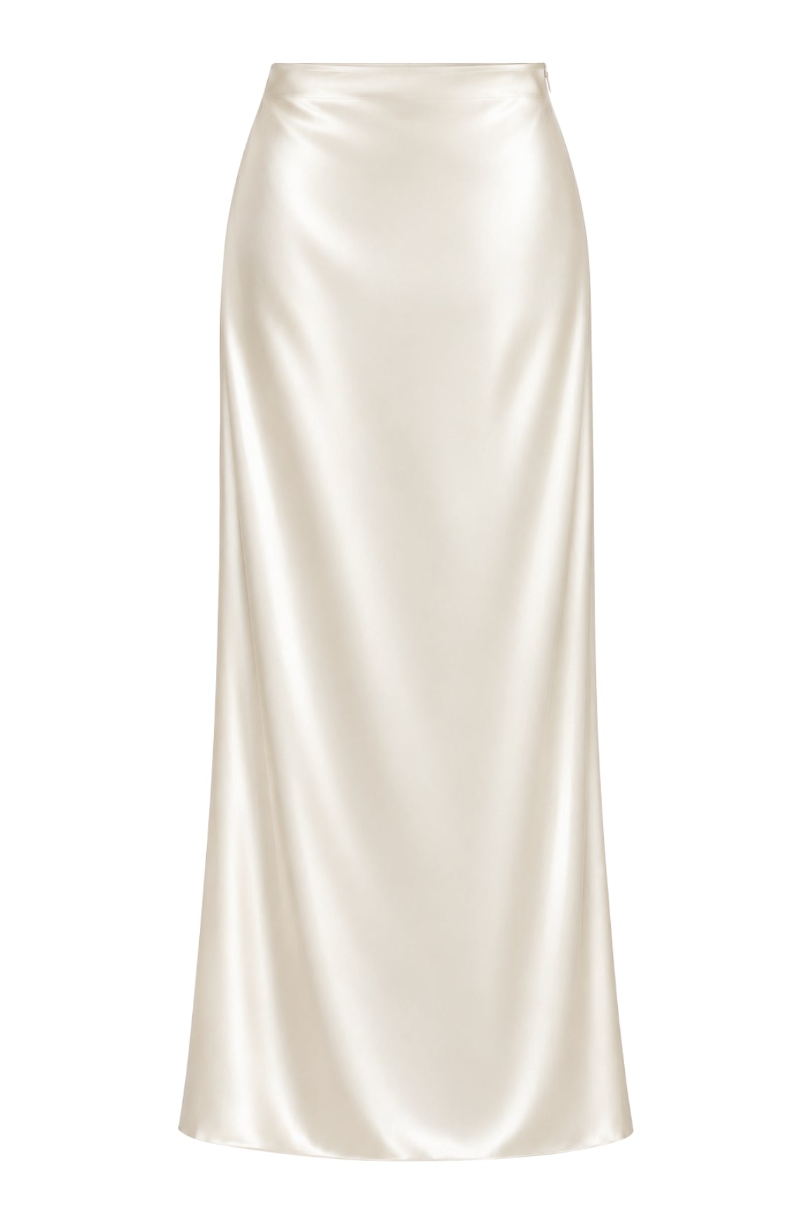 Ivory Silk Skirt Maxi
