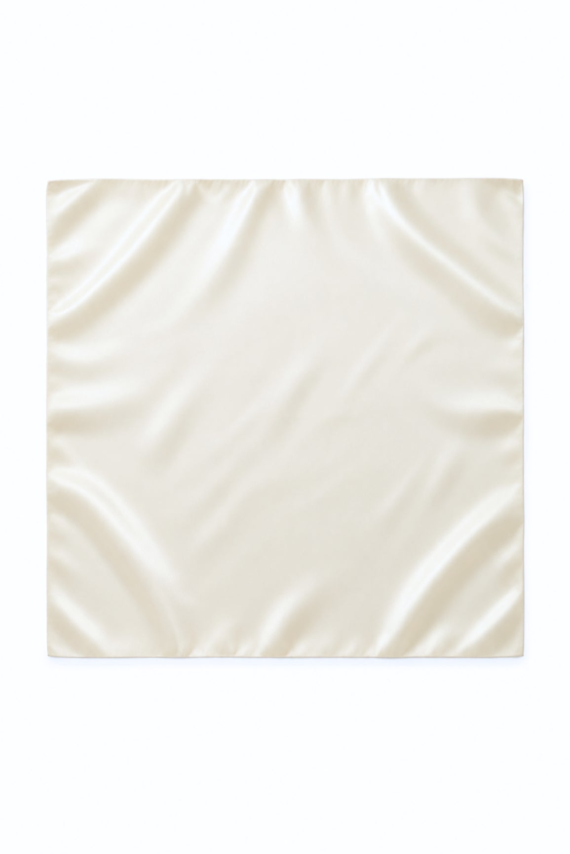 Ivory Silk Satin Scarf