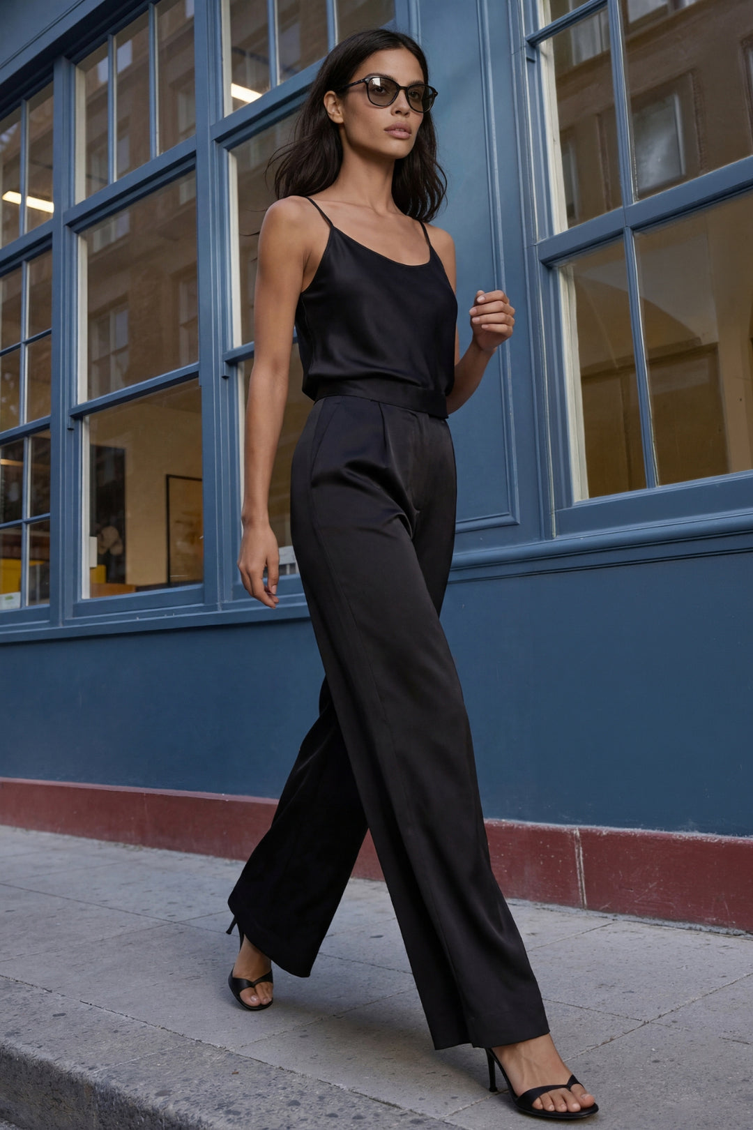 Silk Pants High-Waist
