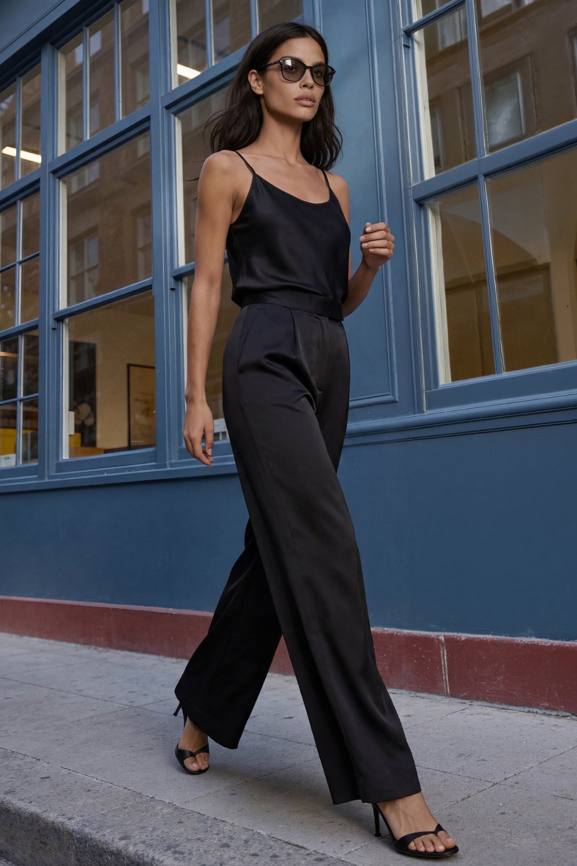 Silk Pants High-Waist