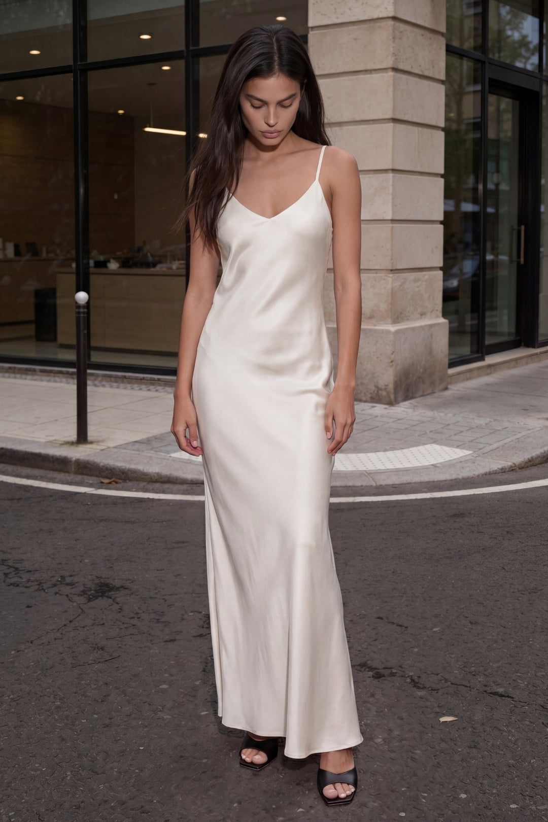 Silk Slip Dress Maxi