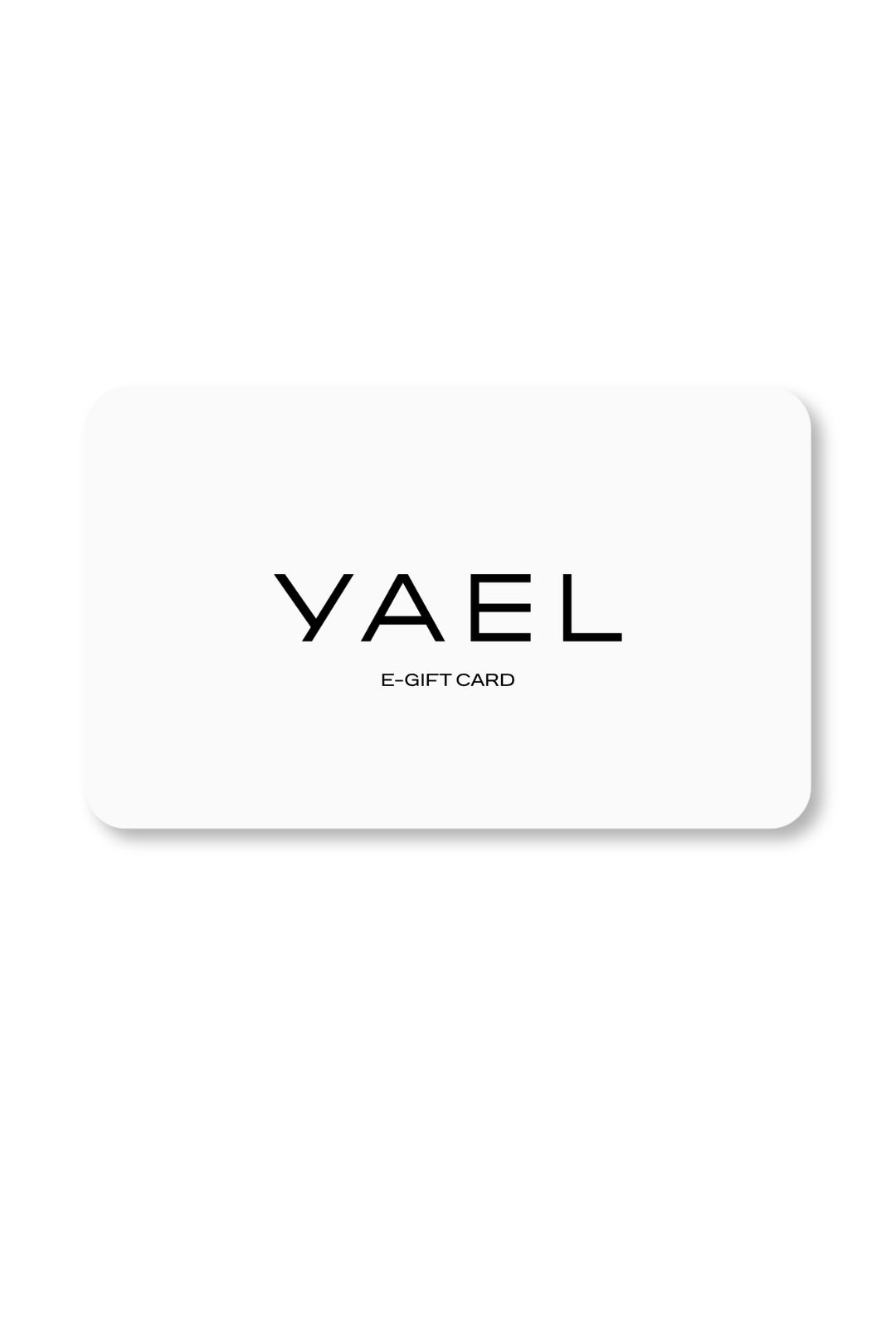YAEL Gift Card featuring an elegant digital gift voucher design for timeless silk pieces and luxury fashion gifts.