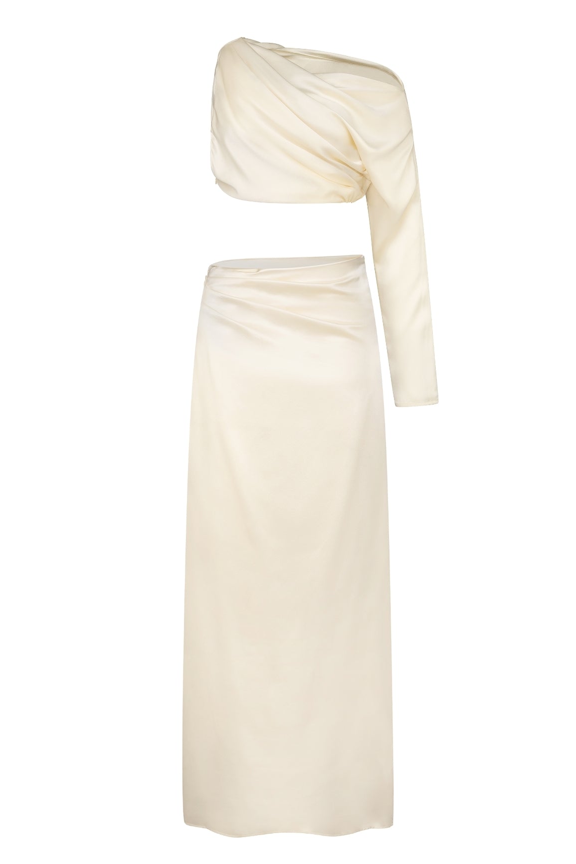Ivory Silk Asymmetric Set