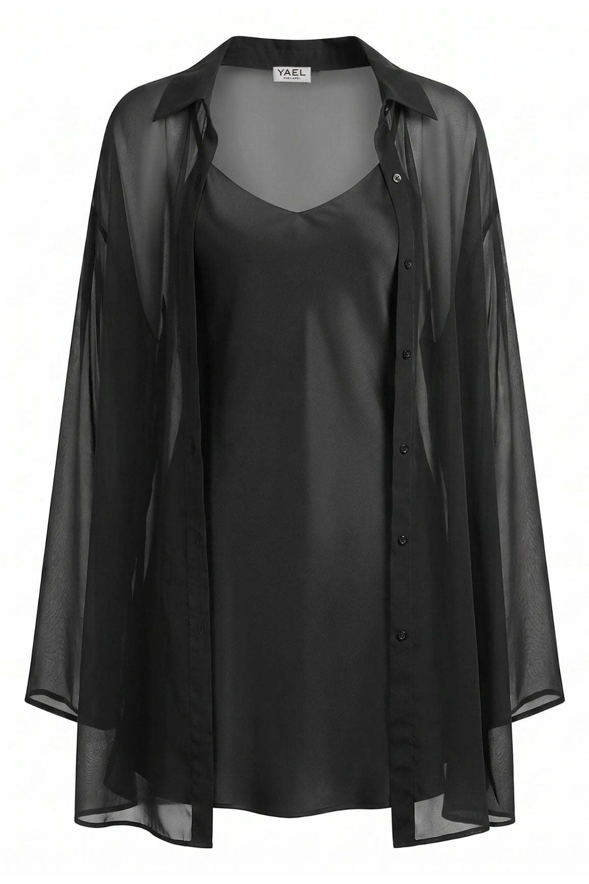 Black Silk Slip Set Mini