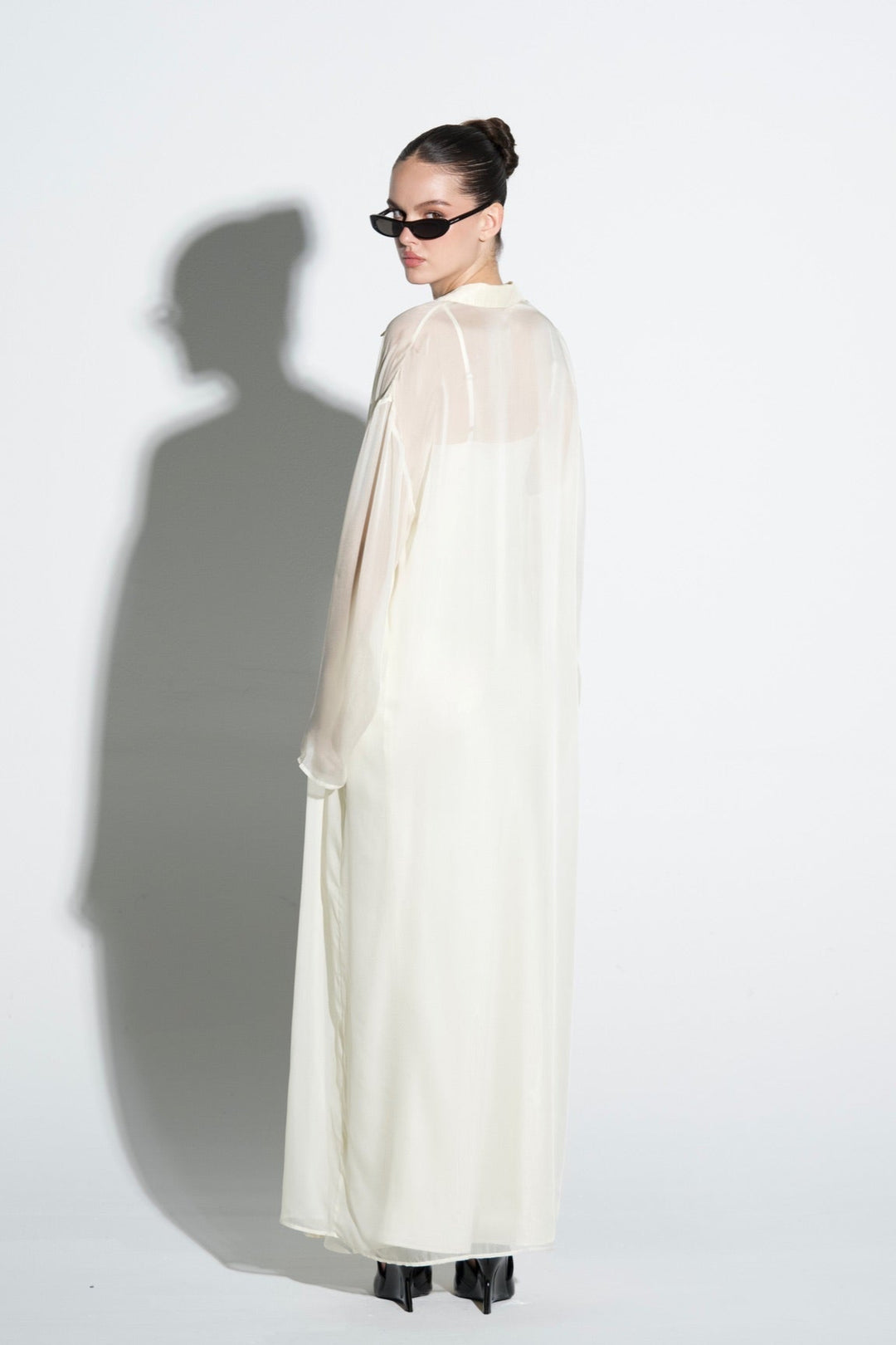 Silk Chiffon Blouse Long
