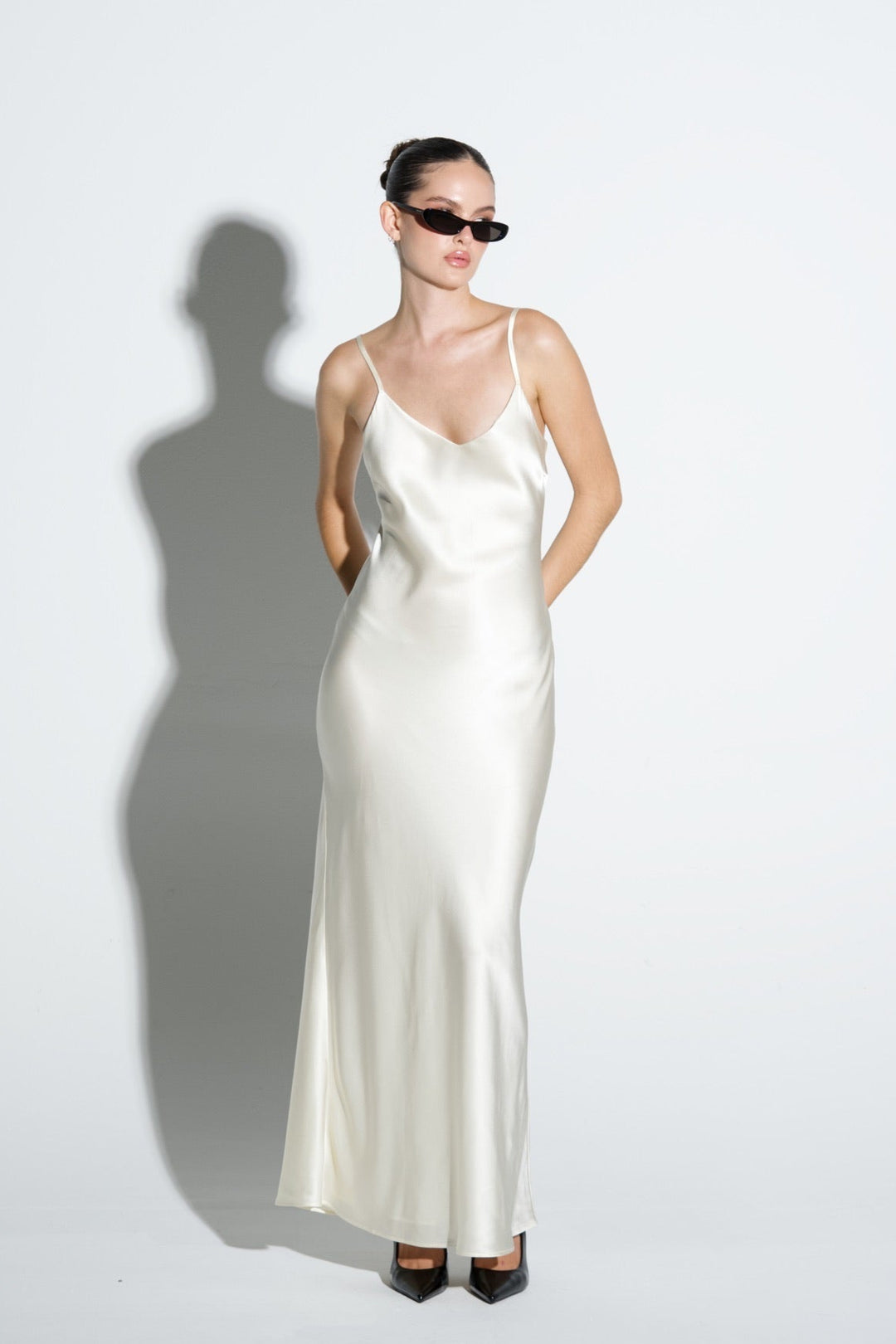 Silk Slip Dress Long