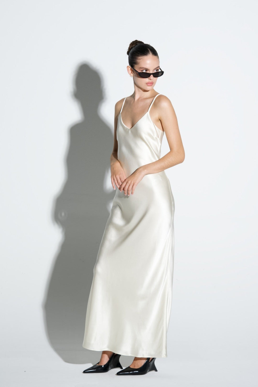 Silk Slip Dress Long