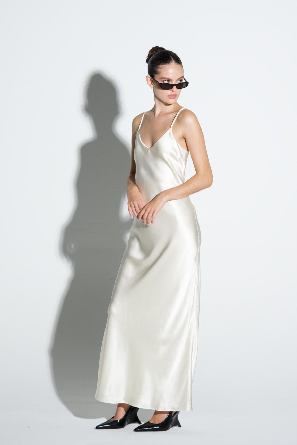 Silk Slip Dress Long
