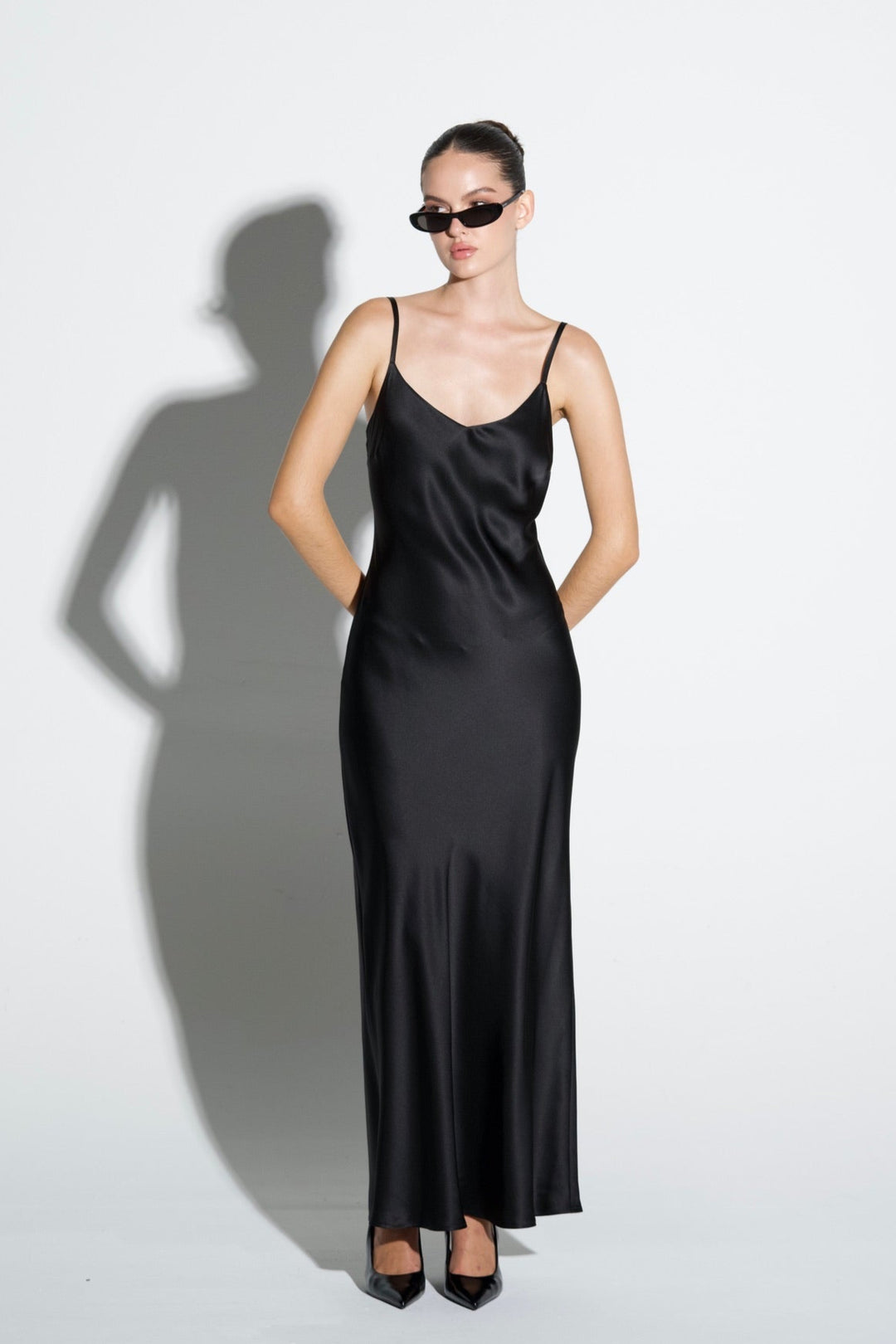 Silk Slip Dress Long