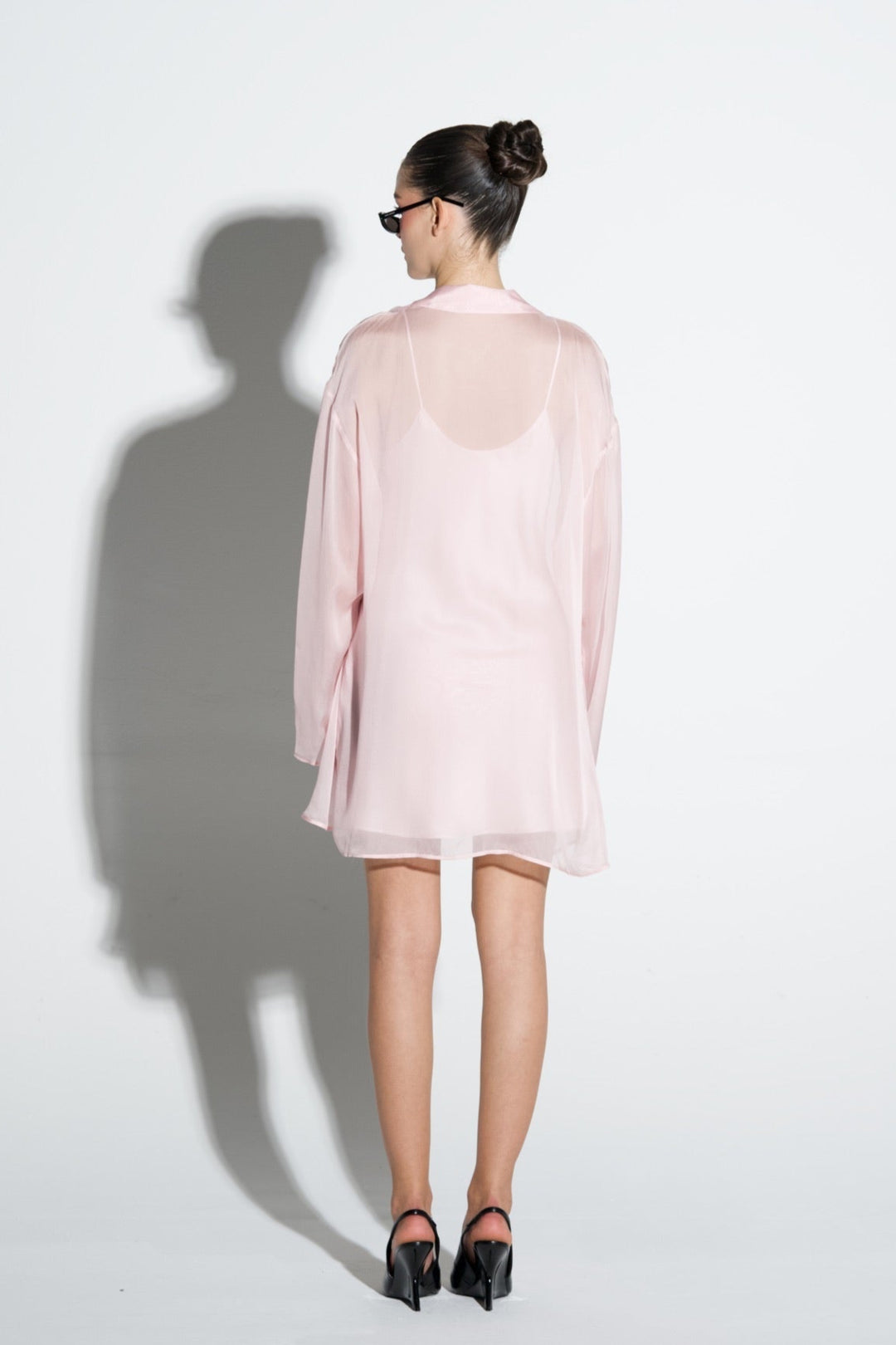Silk Chiffon Blouse Short
