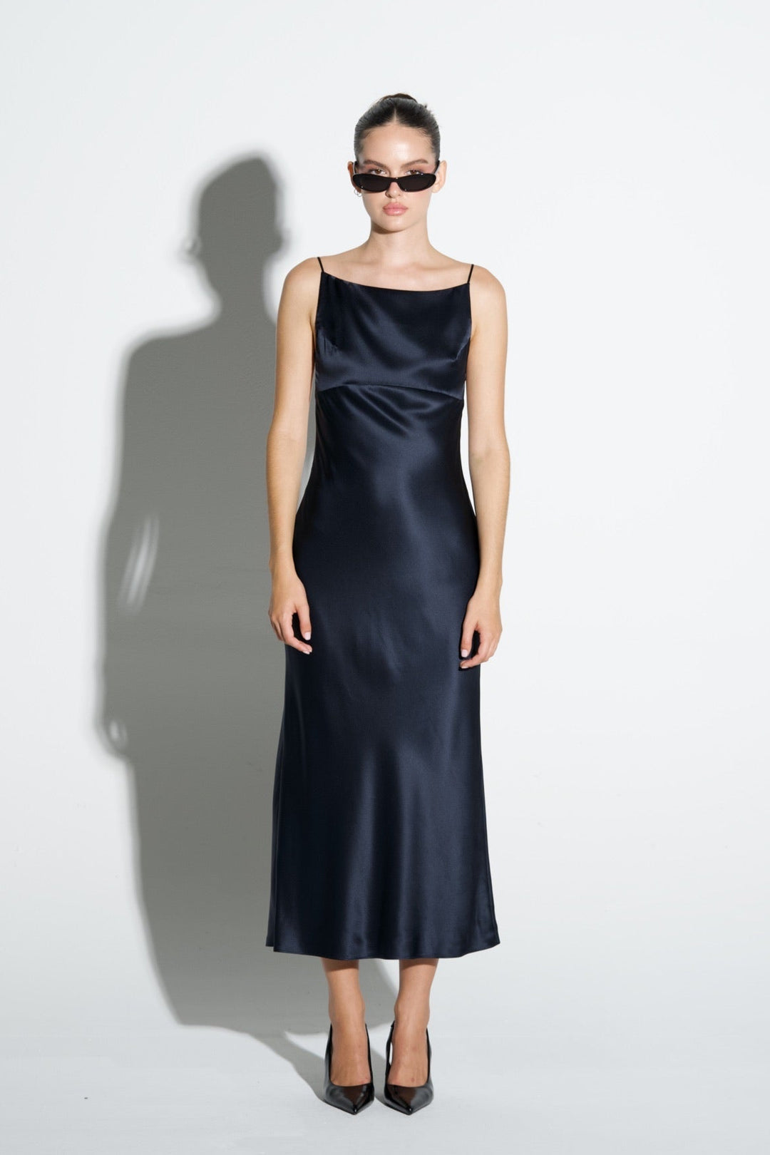 Silk Open-Back Dress