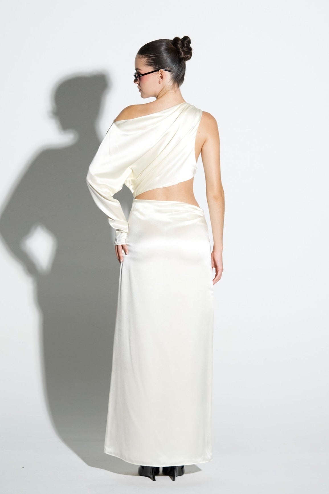 Silk Asymmetric Skirt