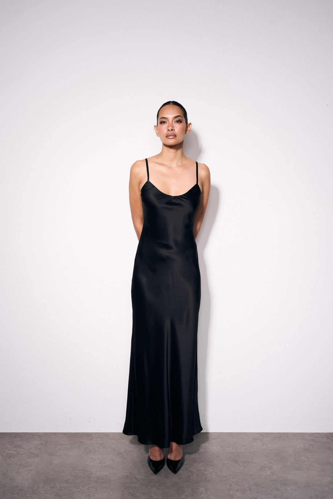 Silk Slip Dress Long – YAEL