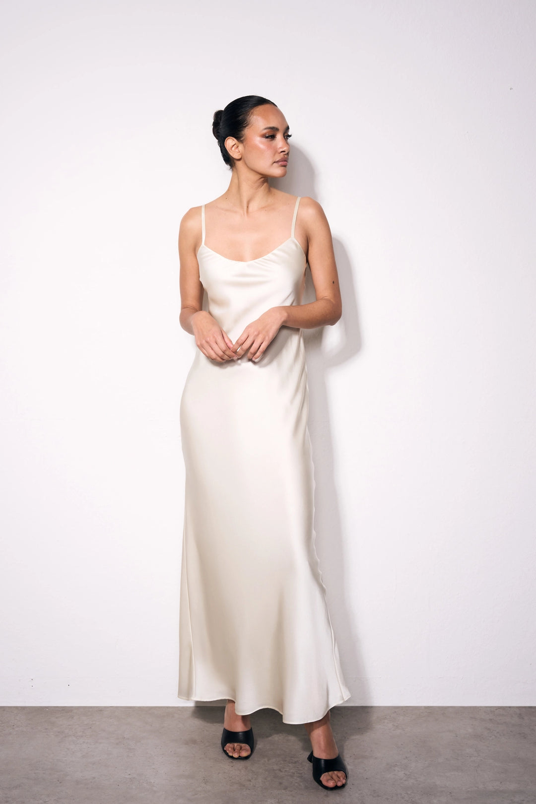 Silk Slip Dress Long